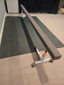 12 ft Gymnastics Balance Beam with  Metal Legs