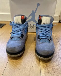 Used Jordan 4 UNC ( Negotiable ) (Read Description)