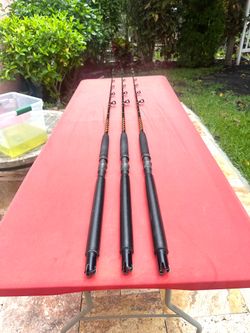 Three Star Rods Hand Crafted 6’10” 20/30 lb. Trolling Rods