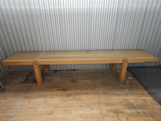 9ft Solid wood rustic dining bench