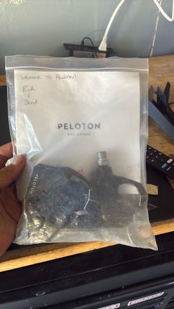 Peloton pedals/ water weight holder