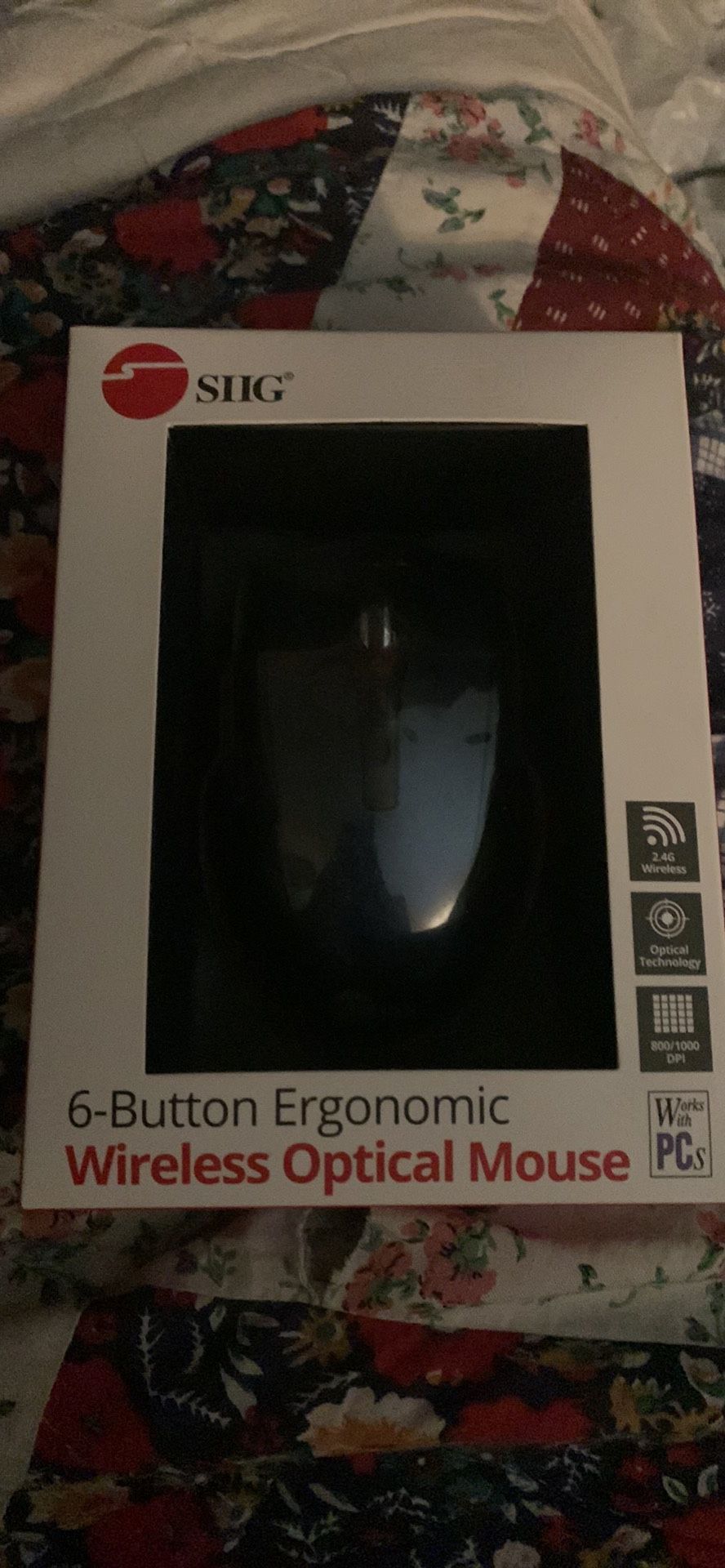 6 Button Ergonomic (Wireless Optical Mouse) - SIIG