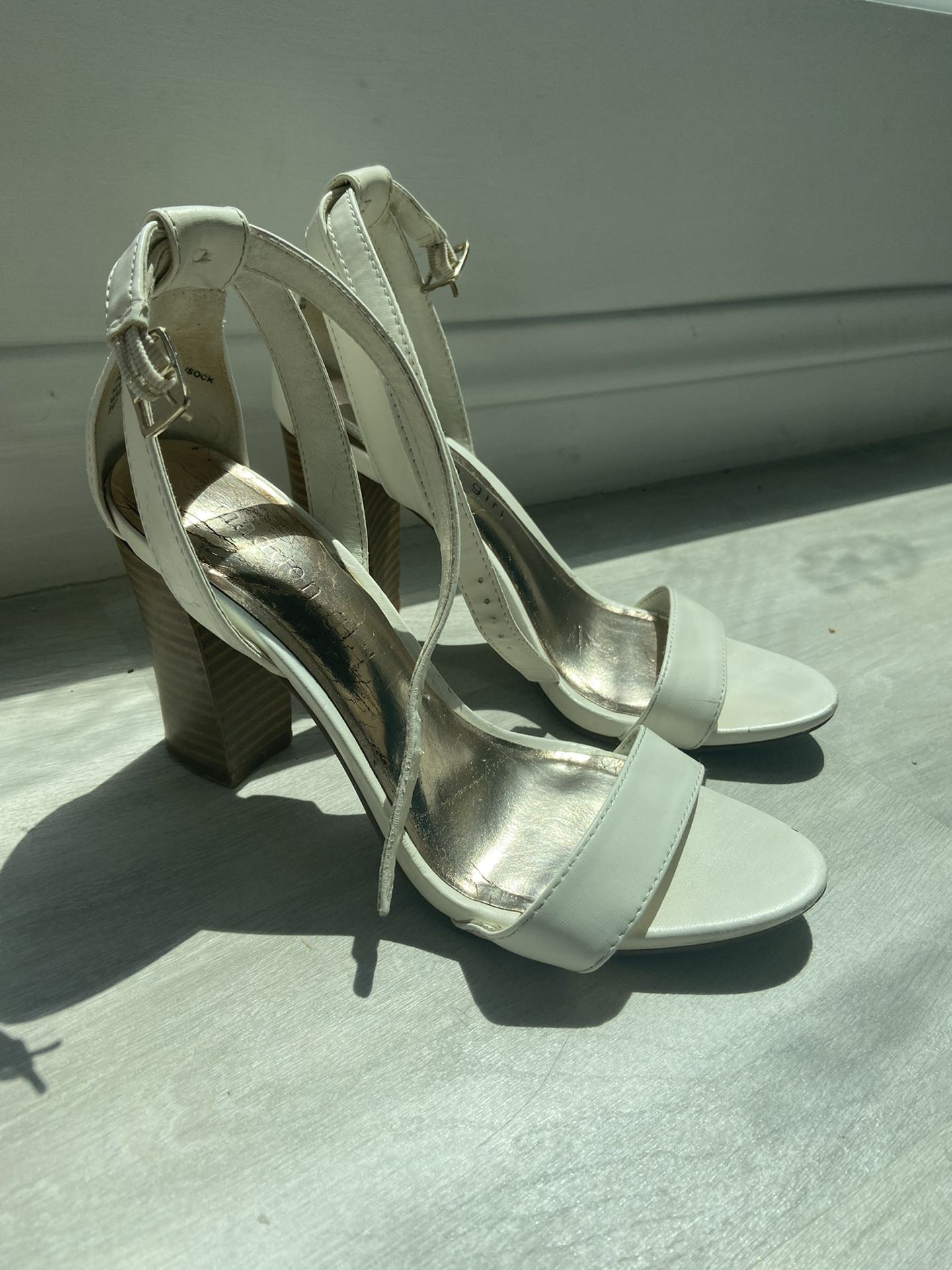 Steve Madden White Ivory Heels