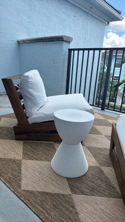 Christopher knight patio set & rug