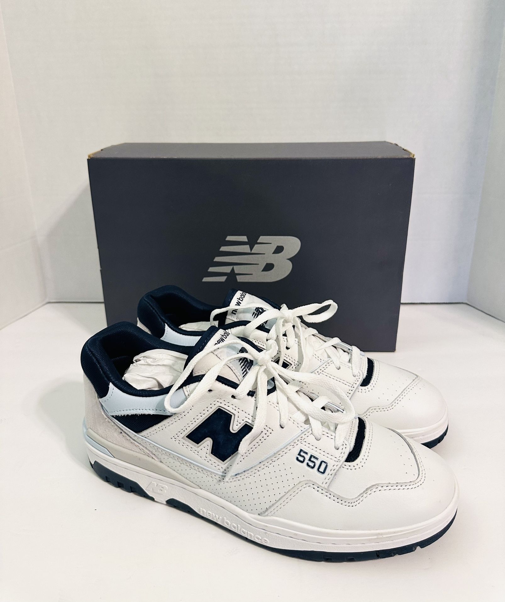 New Balance 550 Navy Quarry Blue Sneakers