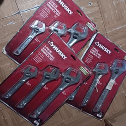 Husky  3 set  [ 3pcs ajustable Wrench set]