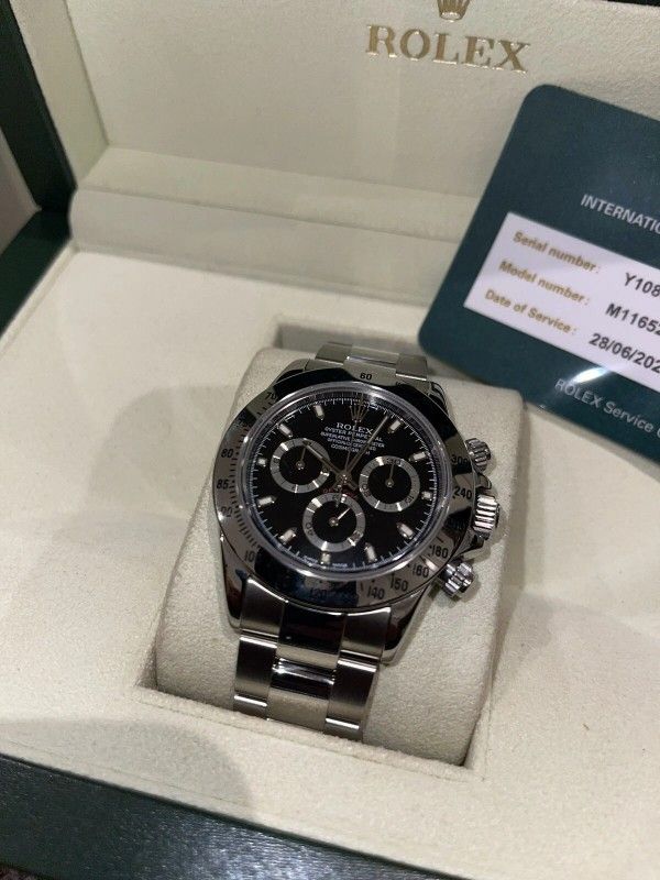Rolex Daytona Men's Black Watch - 116520