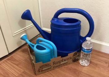 Blue Plastic Classic Watering Can