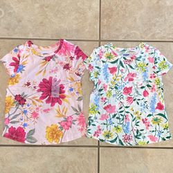 2 New Beautiful Girl Floral/Flower Shirts Tops size 3T