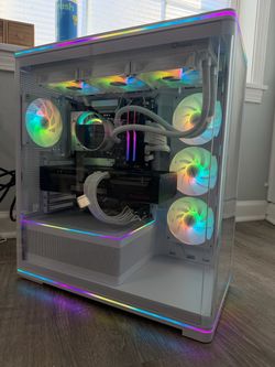 Powerful Gaming PC | Ryzen 7 9800X3D | RX 9070 XT 16GB | 32GB DDR5 RGB | 2TB NVMe | WiFi | 360mm Liquid Cooled | White Case