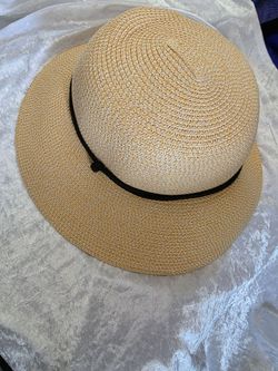 FURTALK Wide Brim Straw Sun Hat – Adjustable, Size M