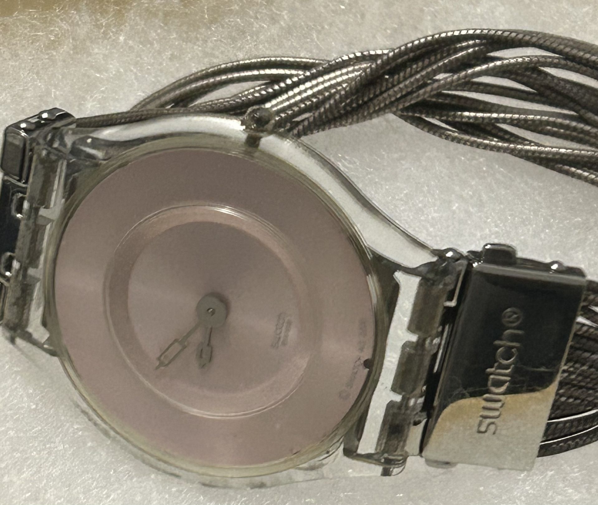 Pink Dial SKIN SFK- SILVER PINK MESHSTREAM