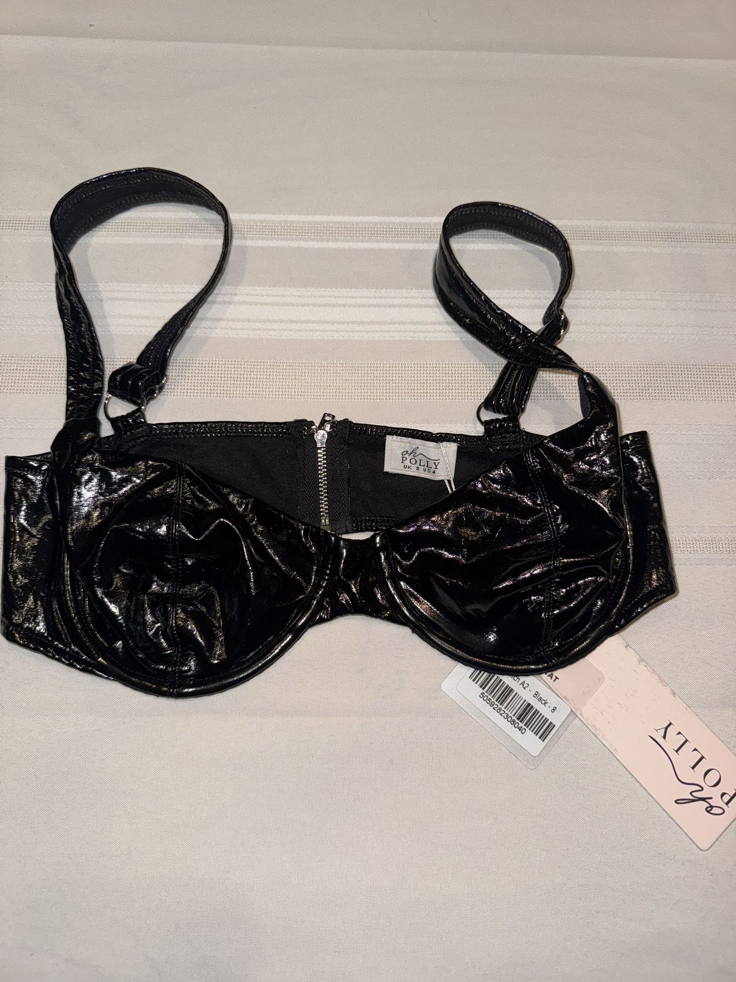 Oh Polly Estelle Vinyl Bra Top Halloween Festival Rave Costume