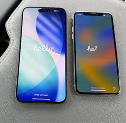 iPhone 15 pro max AT&T  and iPhone XS unlocked