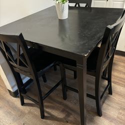 Black Wood Table 