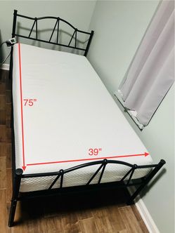 Mattress and bed frame twin