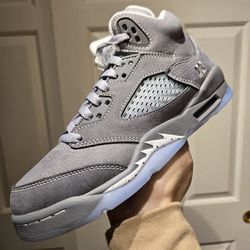 Air Jordan 5 Wolf Grey Womens Size 6y 7.5W