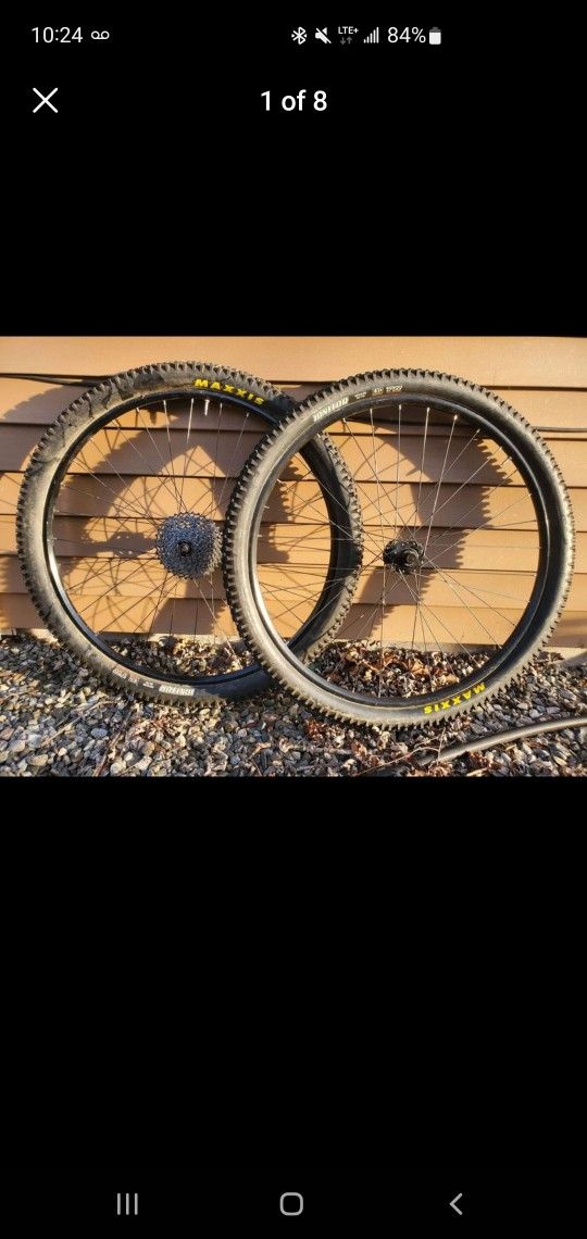Stans tubeless wheelset wheel mountain bike 29r 15mm maxxis ignitor tires sram 10 speed cassette