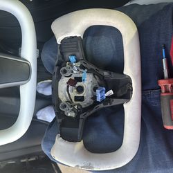 Used Tesla yoke steering wheel