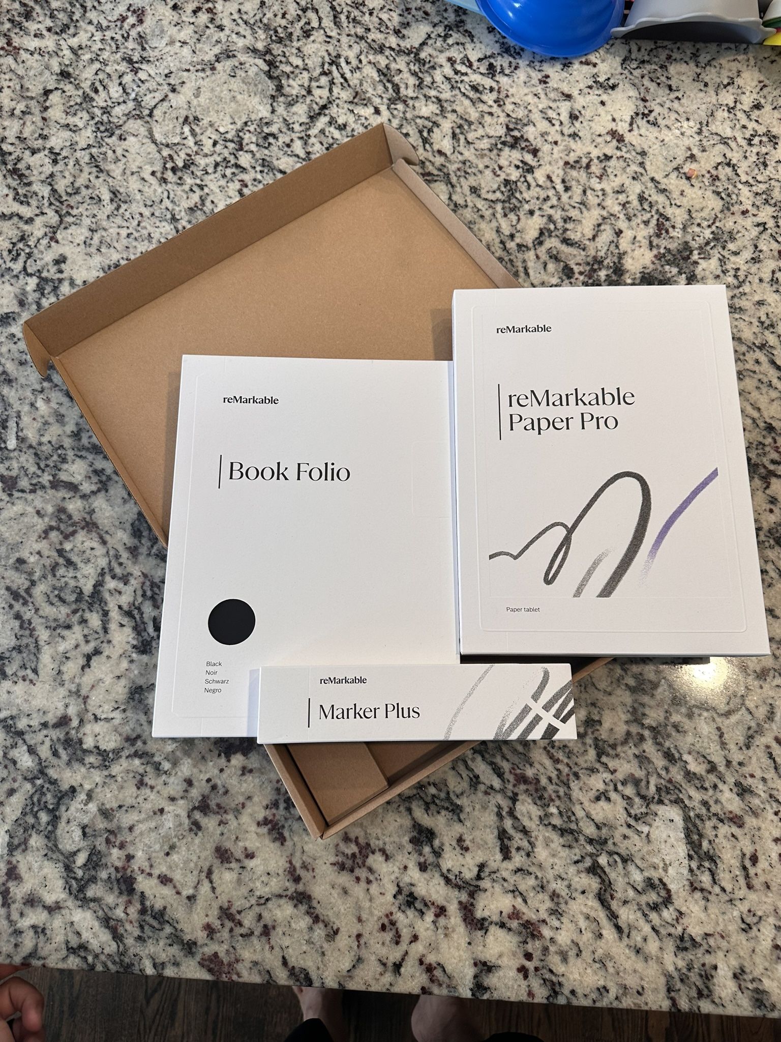 Brand New ReMarkable Paper Pro With Leather Folio And Marker Plus
