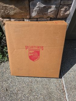 Brand new dog door with security panel