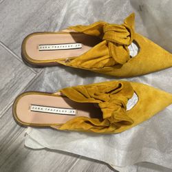 Zara Mustard Flats