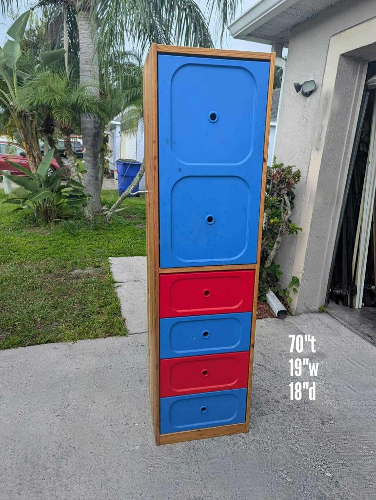 Solid Wood Shelf Dresser