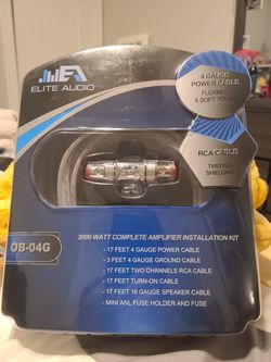 ELITE AUDIO OB-04G 4G Car Audio Amplifier Kit