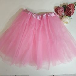 Pink Tulle Skirt. Dance Pink Tulle Tutu. Ballet Tutu Princess Pink Skirt Costume