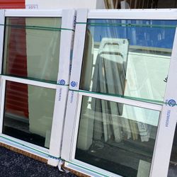 2x PGT 35 3/4x61 3/4 IMPACT INSULATED LOW-e GLASS WINDOWS NEW