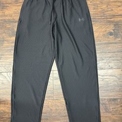 $110 Under Armour UA  Unstoppable  F1c Mesh Pants Joggers Black Men's Large