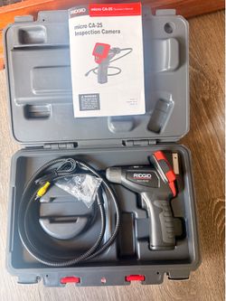 $100 RIDGID CA-25 Micro visual inspection 2.7" fixed Color display waterproof camera cable NEW NUEVA