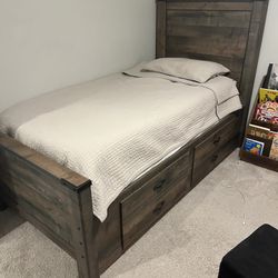 Twin  Bed  With Storage! Great Condition!
