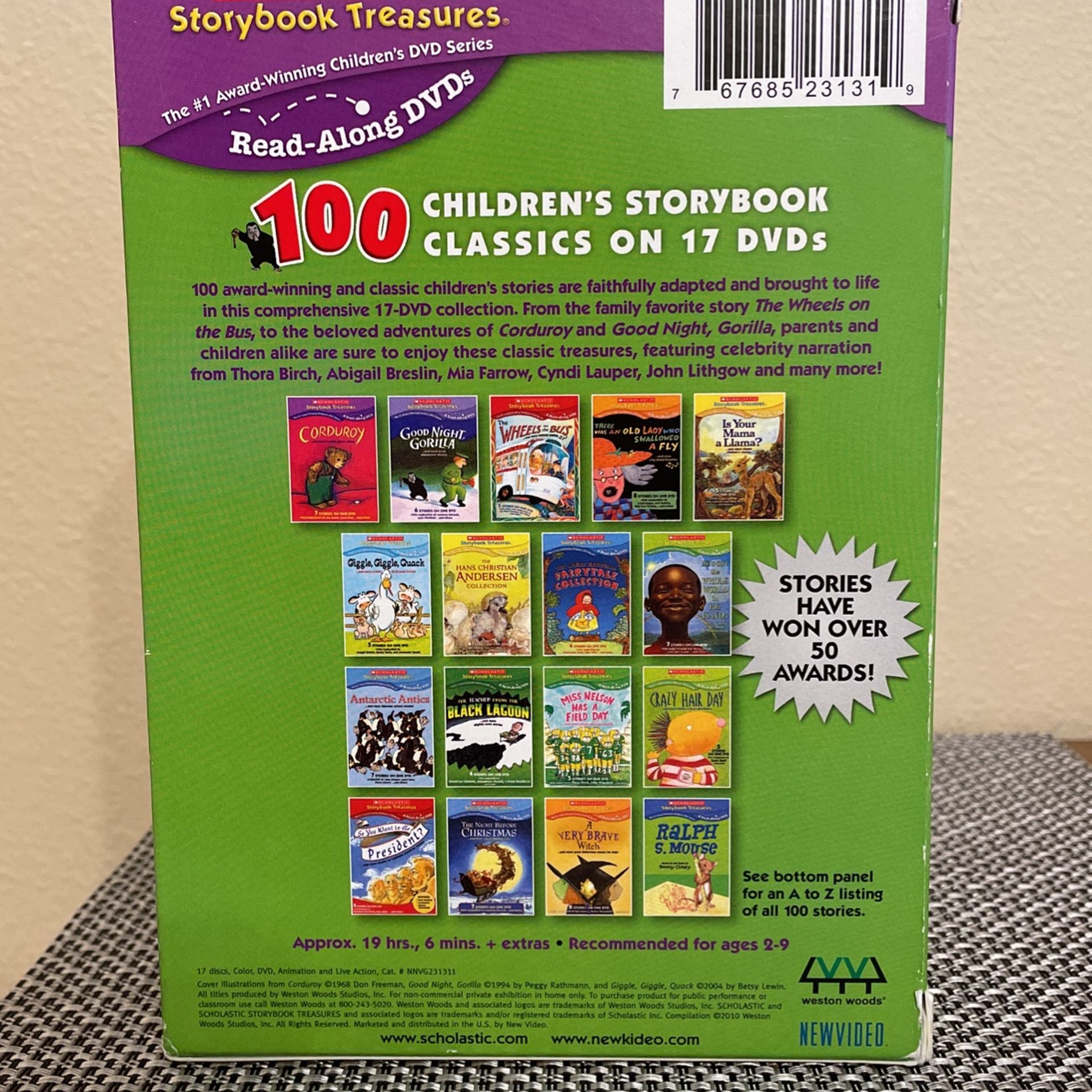 キッズ・ファミリー TREASURY OF 100 STORYBOOK CLASSICS 2 DVD Treasury of 100 Storybook Classics, Vol. 2 (DVD, 2010, 17