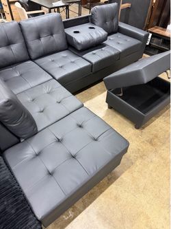 Sectional & Ottoman, ONLY $39 DOWN!
