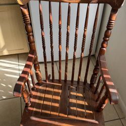 Old Wooden Rocking Chair 