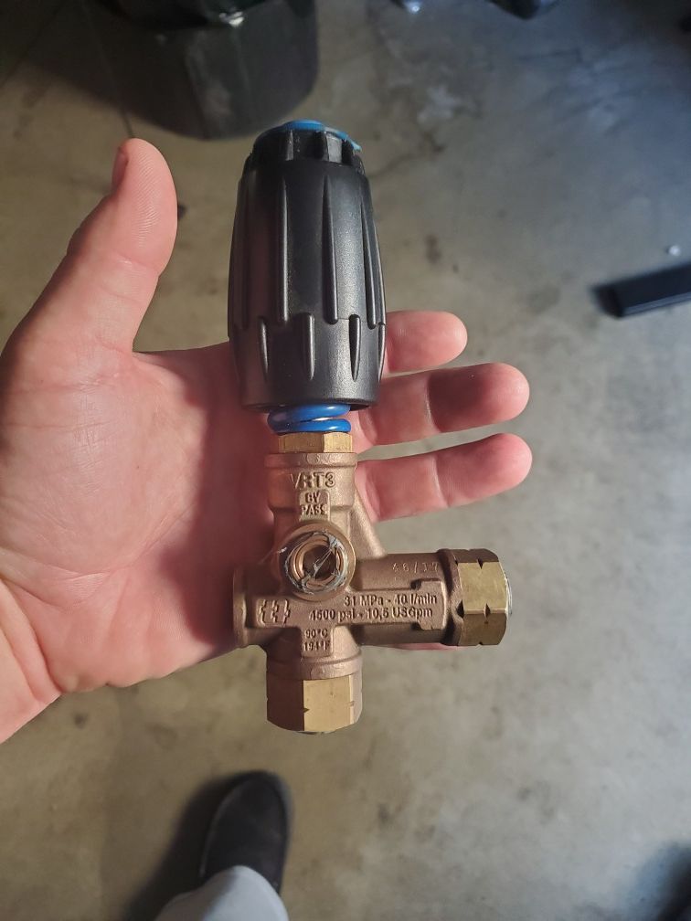 Power washer pressure control valve