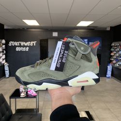 Jordan 6 Travis Scott Olive Size 10 Available In Store!