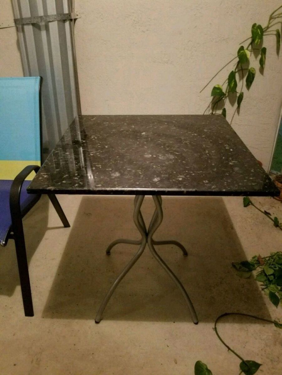 Granite bistro table