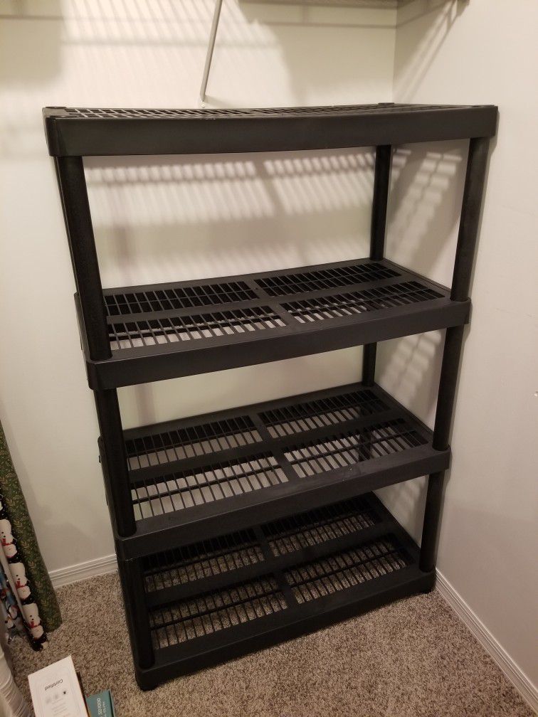 Black Freestanding Shelves For Storage