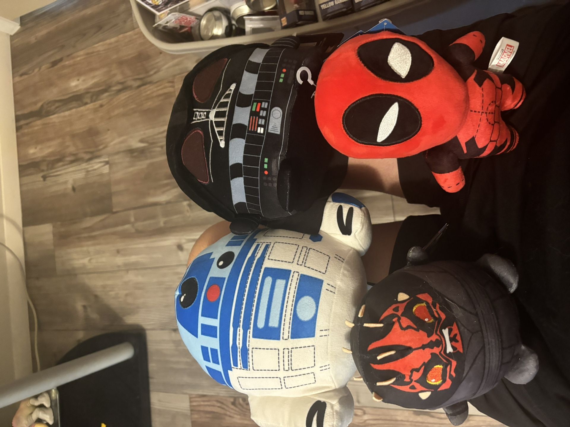 Star wars and marvel plushies