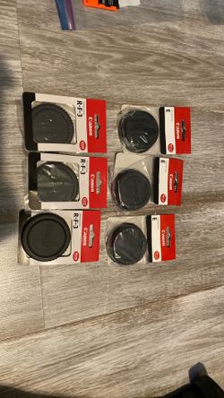 Canon E Lends Dust Cap& Canon R-F-3 Camera Cover