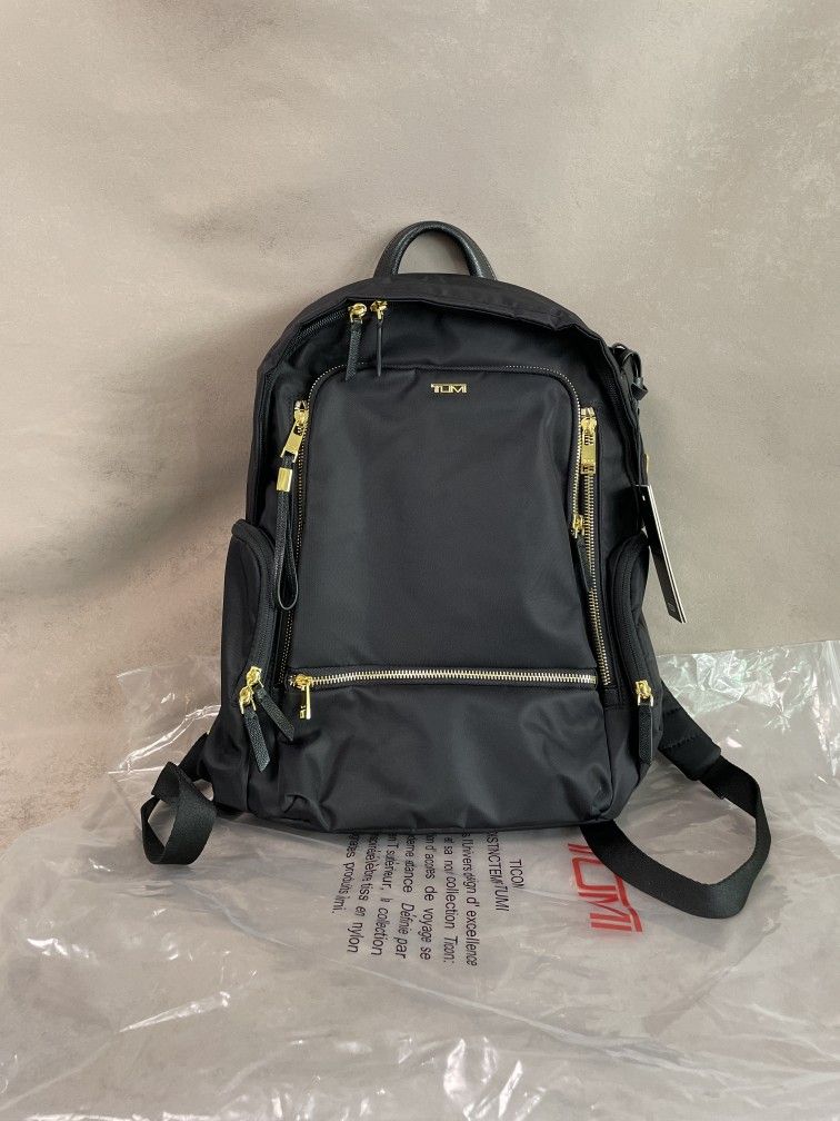 TUMI VOYAGEUR Celina Backpack Black/Gold