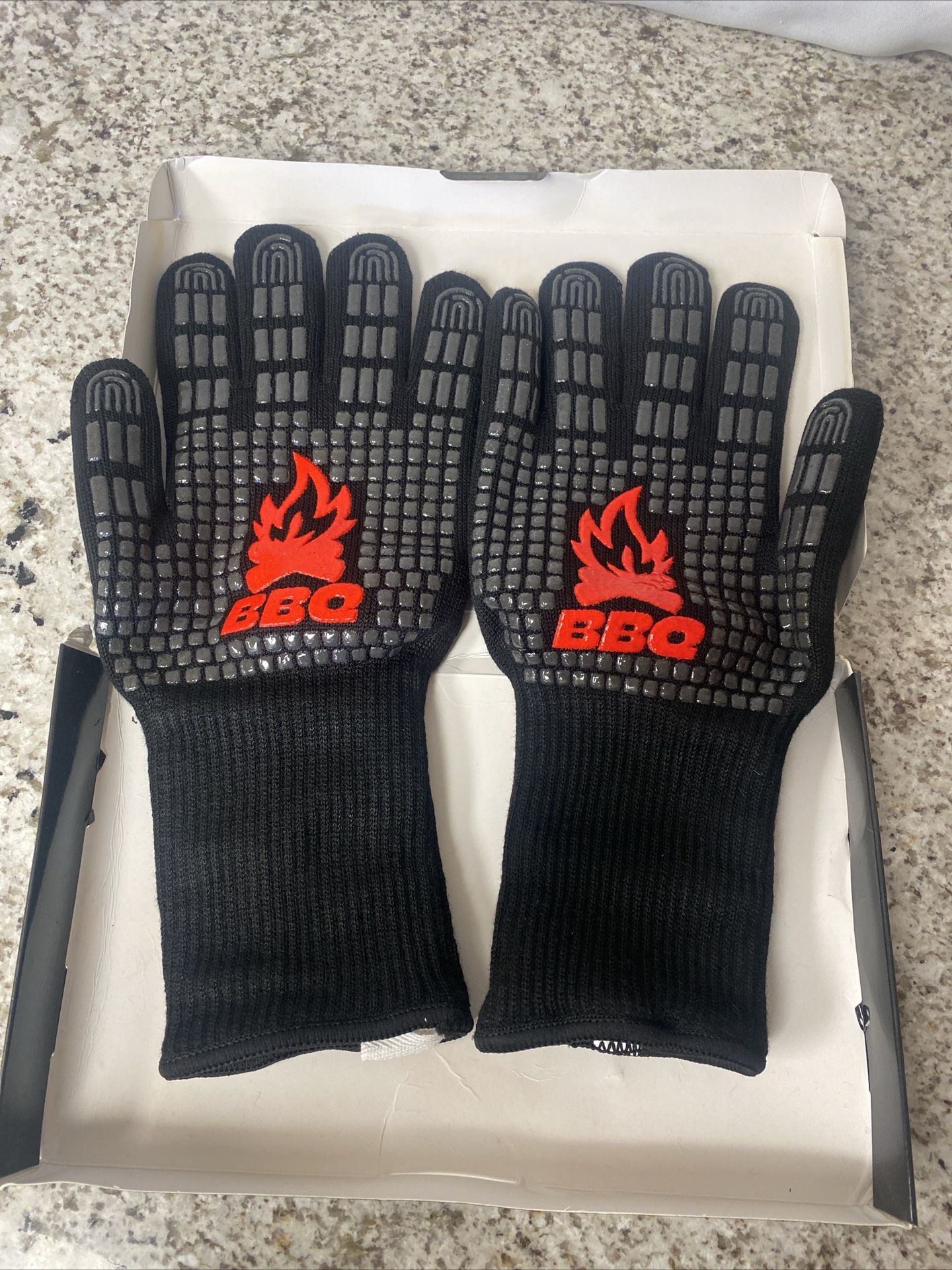 BBQ Grill Gloves 1472℉ Extreme Heat Resistant Grilling Gloves Non-Slip BBQ Oven