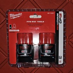 Milwaukee
M12 12-Volt 1.5 Ah Lithium-Ion Compact Battery Pack (2-Pack)