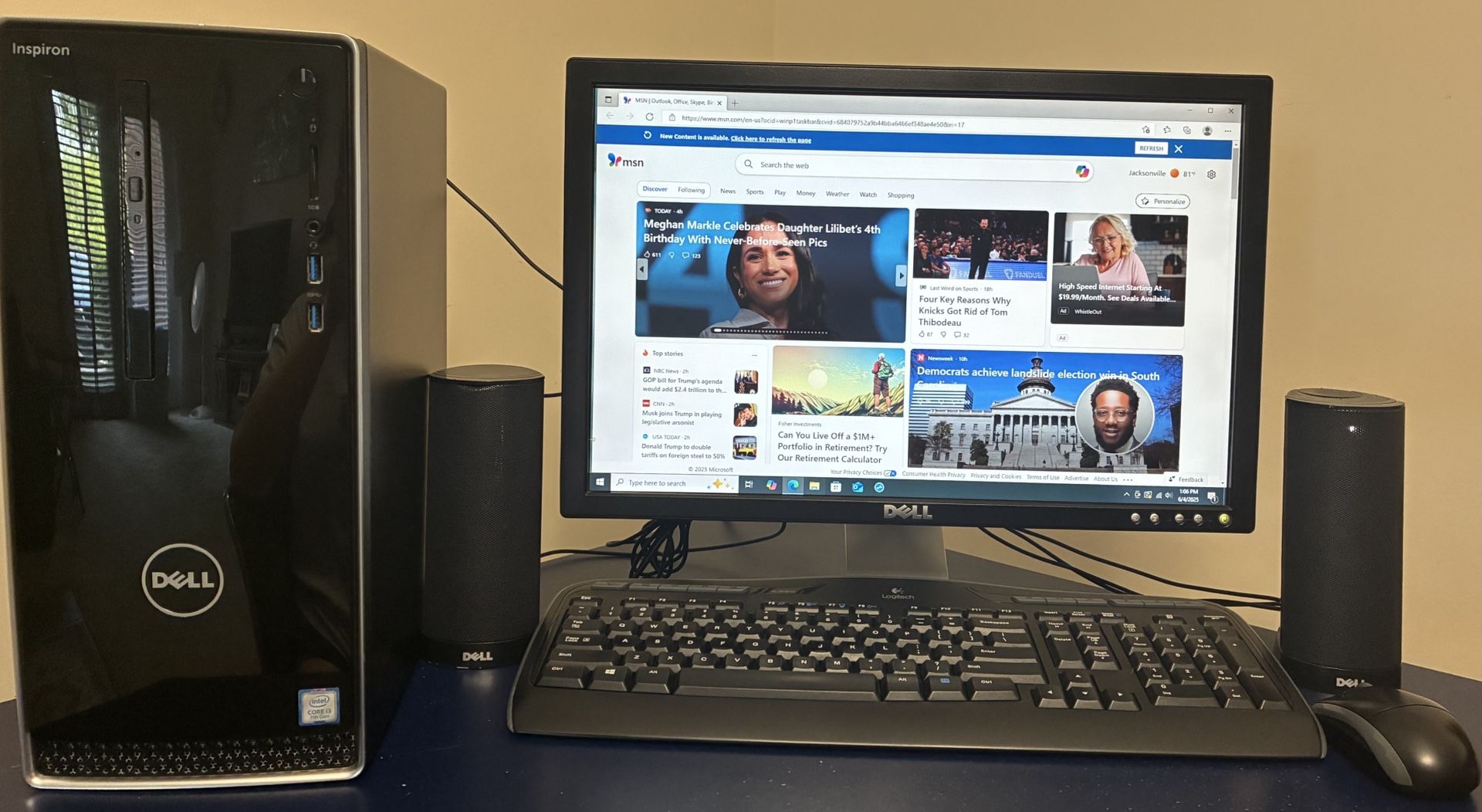 Complete Dell Inspiron Desktop Computer System