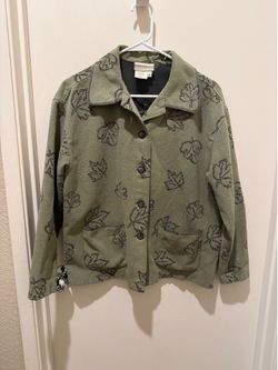 Green Sweater-Button up