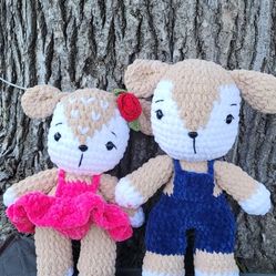Crochet Deer  Plush Boy Or Girl
