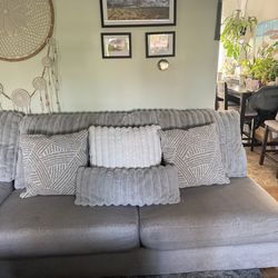 Two seat armless sofa love seat