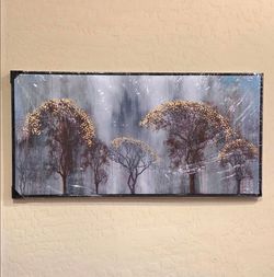 20" x 40" Tree Wall Art for Living Room Large Modern Wall Decor Canvas Paintings for Wall Decorations Bedroom Office Artwork Art Prints.